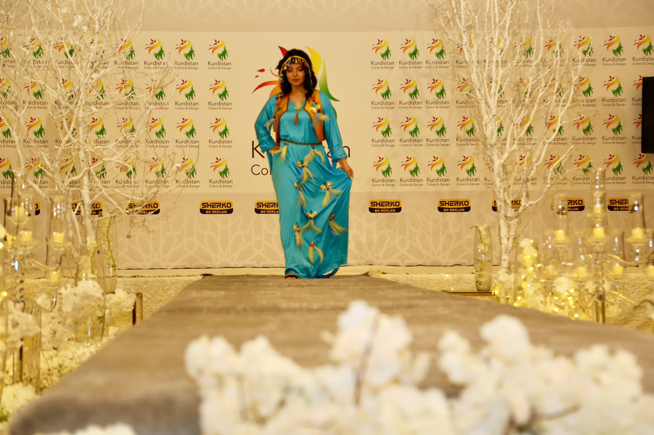 A Kurdish fashion design contest in the Kurdistan Region's Sulaimani, Feb. 1, 2019. (Photo: Kurdistan 24/Ibrahim Fatah)
